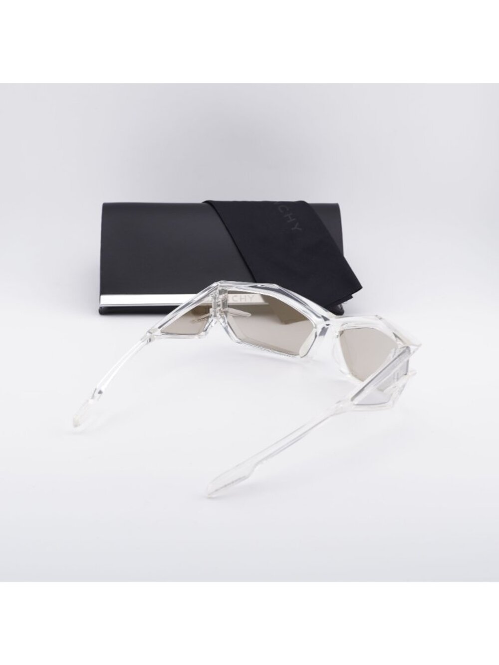 Givenchy GV40049U 26G Geometric Sunglasses - Transparent /Silver Mirror - Picture 11 of 11